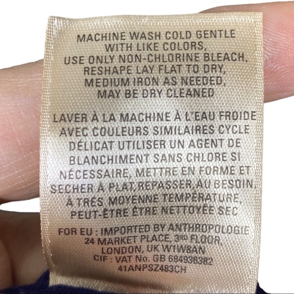 Anthropologie Maeve Dress Edisto Column Blue Stripe Sleeveless Midi Sz S - Picture 7 of 9